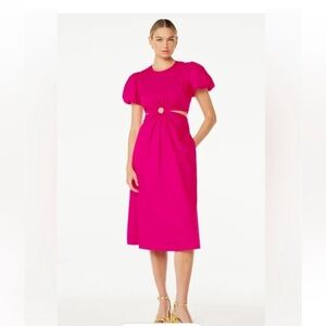 SCOOP Puff Sleeve O-Ring Dress - Size L New!